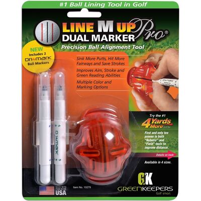 Greenkeepers Line-M-Up Pro Dual Ballmarkør Kit Greenkeepers Line-M-Up Pro Dual Ballmarkør Kit