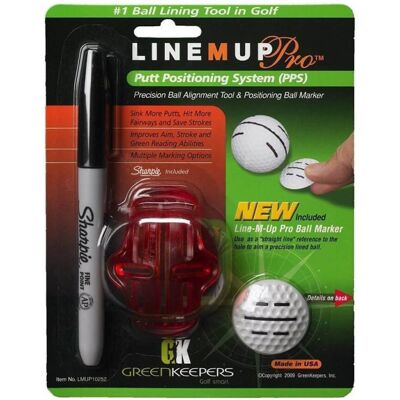 Greenkeepers Line-M-Up Pro Ballmarkør Kit Greenkeepers Line-M-Up Pro Ballmarkør Kit
