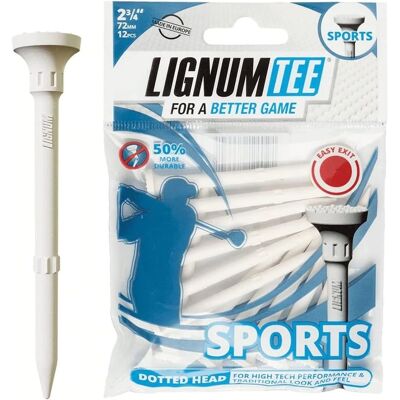 Lignum Plastpegger Sports 72mm 12pk Hvit Lignum Plastpegger Sports 72mm 12pk Hvit