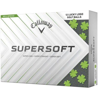 Callaway Supersoft Lucky Golfball Hvit Callaway Supersoft Lucky Golfball Hvit