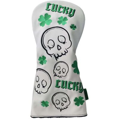 Legend Lucky Driver Headcover Hvit Legend Lucky Driver Headcover Hvit