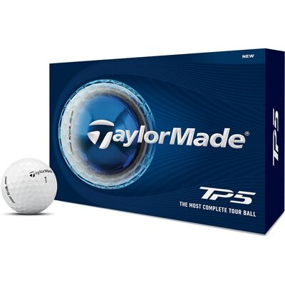 TaylorMade Tp5 Golfball Hvit TaylorMade Tp5 Golfball Hvit