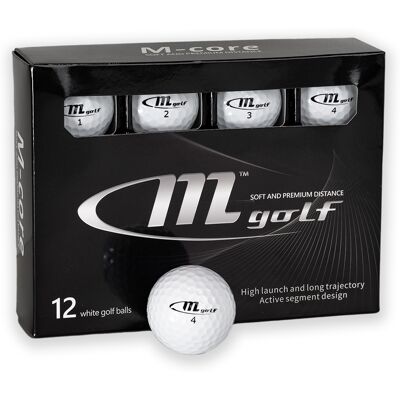 Mgolf M-Core Golfball Hvit Mgolf M-Core Golfball Hvit