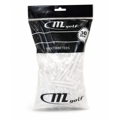 Mgolf Golfpegger 70mm 100pk Mgolf Golfpegger 70mm 100pk