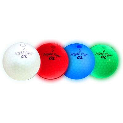 Night Flyer Selvlysende Led Golfballer Mix Farge 4 Pack Night Flyer Selvlysende Led Golfballer Mix Farge 4 Pack
