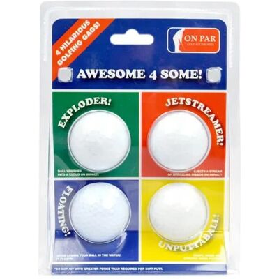 On par Joke Golfballer 4 Pack On par Joke Golfballer 4 Pack