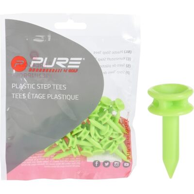 Pure2Improve 24mm Golf Tees - Sett for jevn høyde Pure2Improve 24mm Golf Tees - Sett for jevn høyde