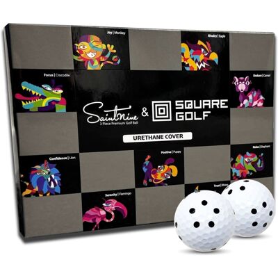 Square Golf Premium 3-Lags Data Golfballer Hvit Square Golf Premium 3-Lags Data Golfballer Hvit
