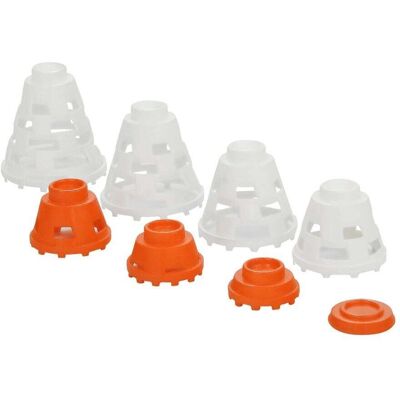 Golf Gear Simulatorpegger 8 Pack Hvit/oransje Golf Gear Simulatorpegger 8 Pack Hvit/oransje