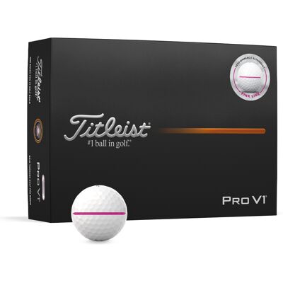 Titleist Pro V1 Rosa Aim Performance Golfball Titleist Pro V1 Rosa Aim Performance Golfball