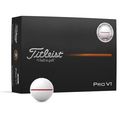 Titleist Pro V1 Rød Aim Performance Golfball Titleist Pro V1 Rød Aim Performance Golfball