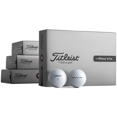 Titleist Pro V1x Left Dash 4 For 3 Golfball Hvit Titleist Pro V1x Left Dash 4 For 3 Golfball Hvit