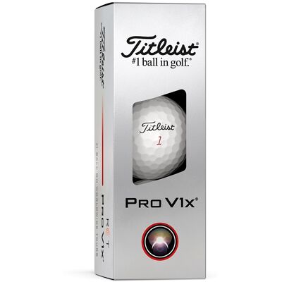 Titleist Pro V1x Rct Golfball Hvit 3 Pack Titleist Pro V1x Rct Golfball Hvit 3 Pack