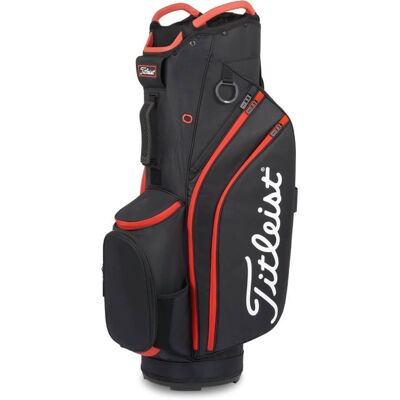 Titleist Cart 14 Trallebag Svart/rød Titleist Cart 14 Trallebag Svart/rød