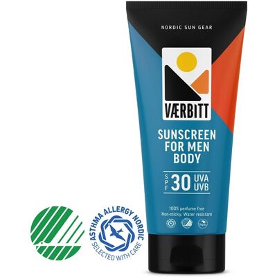 Værbitt Solkrem For Menn Kropp Faktor 30 Værbitt Solkrem For Menn Kropp Faktor 30