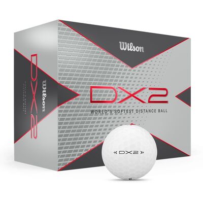 Wilson DX2 Myk Golfball - Lang Rekkevidde, Myk Følelse, Stor Pakke Wilson DX2 Myk Golfball - Lang Rekkevidde, Myk Følelse, Stor Pakke