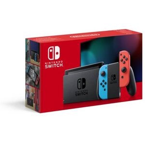 Nintendo Switch-Konsoll Med Neon Red & Neon Blue Joy-Con (Oppgradert Versjon)