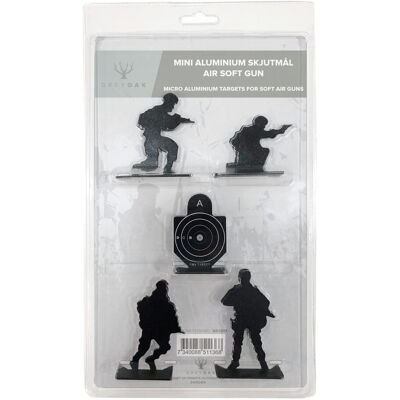 Grey Oak Micro Aluminium Targets For Soft Air Guns Black OneSize Grey Oak Micro Aluminium Targets For Soft Air Guns Black OneSize