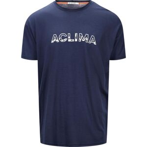 Aclima Men's LightWool 140 Classic Tee Logo Navy Blazer S Aclima Men's LightWool 140 Classic Tee Logo Navy Blazer S