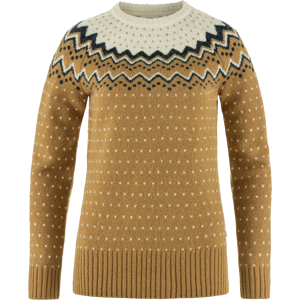 Fjällräven Women's Övik Knit Sweater Buckwheat Brown-Chalk White XL Fjällräven Women's Övik Knit Sweater Buckwheat Brown-Chalk White XL