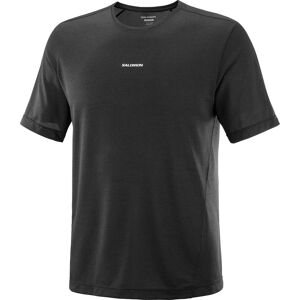 Salomon Men's Shkout Core Short Sleeve Tee Deep Black Deep Black/ XL Salomon Men's Shkout Core Short Sleeve Tee Deep Black Deep Black/ XL