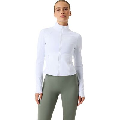 Björn Borg Women's Borg Soft Zip Midlayer Brilliant White L Björn Borg Women's Borg Soft Zip Midlayer Brilliant White L