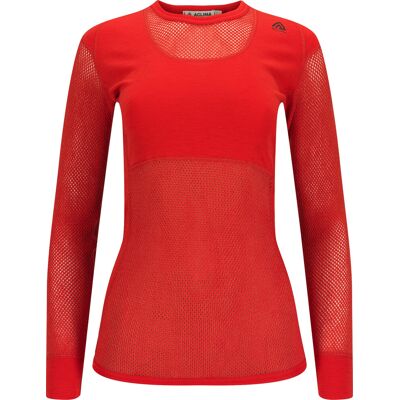 Aclima Women's WoolNet Crew Neck Poinciana L Aclima Women's WoolNet Crew Neck Poinciana L