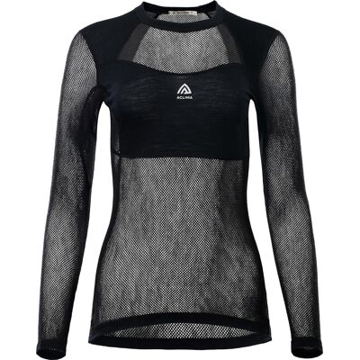 Aclima Women's WoolNet Light Crewneck Jet Black M Aclima Women's WoolNet Light Crewneck Jet Black M