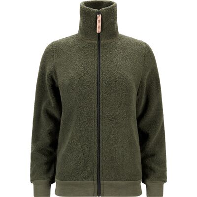 Aclima Women's ReBorn Terry Jacket Olive Melange L Aclima Women's ReBorn Terry Jacket Olive Melange L