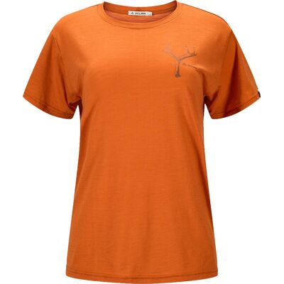 Aclima Women's Lightwool 140 Classic Tee Antler Apricot Orange XL Aclima Women's Lightwool 140 Classic Tee Antler Apricot Orange XL