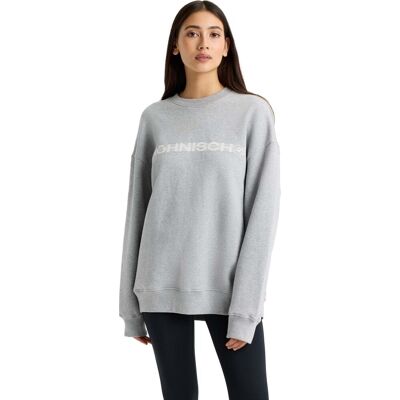 Röhnisch Women's Cotton Emblem Sweatshirt Grey Melange S Röhnisch Women's Cotton Emblem Sweatshirt Grey Melange S