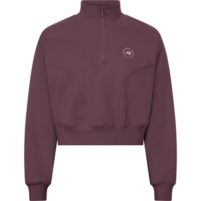 Röhnisch Women's Soft Sweat Half Zip Huckleberry L Röhnisch Women's Soft Sweat Half Zip Huckleberry L