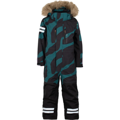Lindberg Kids' Colden Overall Dark Teal/black 120 Lindberg Kids' Colden Overall Dark Teal/black 120
