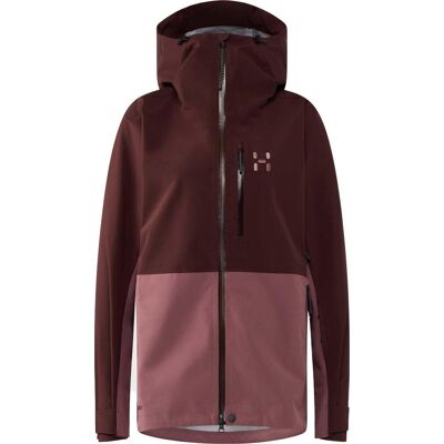 Haglöfs Women's Alper Proof Jacket Maroon Trail / Misty Mauve L Haglöfs Women's Alper Proof Jacket Maroon Trail / Misty Mauve L