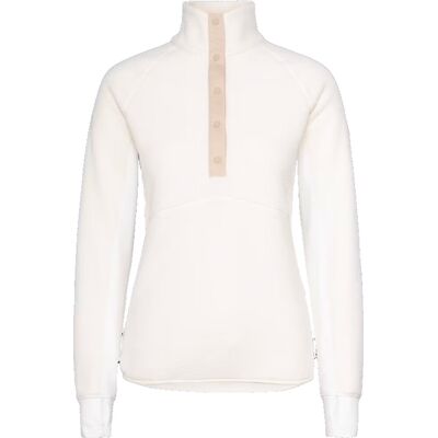 Johaug Women's Fusion Pile Henley Tofu White L Johaug Women's Fusion Pile Henley Tofu White L