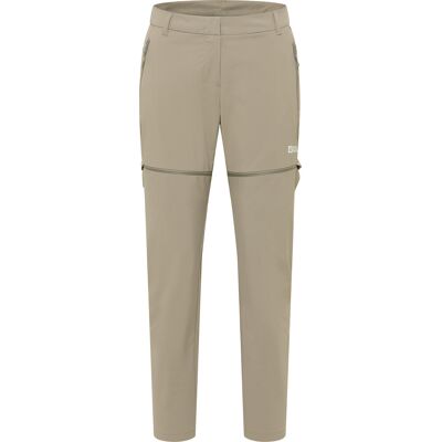 Jack Wolfskin Women's Hikeout Zip Off Pants Stone 44 Regular Jack Wolfskin Women's Hikeout Zip Off Pants Stone 44 Regular