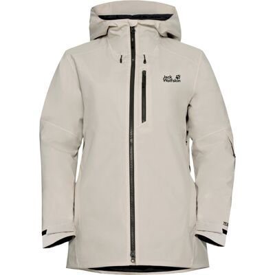 Jack Wolfskin Women's Flowline 3in1 Jacket Pale Sand L Jack Wolfskin Women's Flowline 3in1 Jacket Pale Sand L