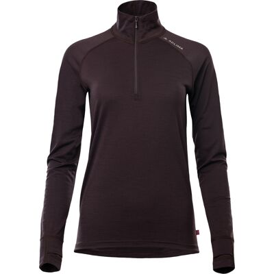 Aclima Lightwool Polo med glidelås - Sjokoladeplomme - Polotrøye Aclima Lightwool Polo med glidelås - Sjokoladeplomme - Polotrøye
