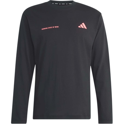 Adidas Running Community Culture Long Sleeve Black/Solar Turbo M Adidas Running Community Culture Long Sleeve Black/Solar Turbo M