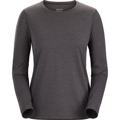 Arc'teryx Women's Taema Crew Longsleeve Black Heather XS Arc'teryx Women's Taema Crew Longsleeve Black Heather XS