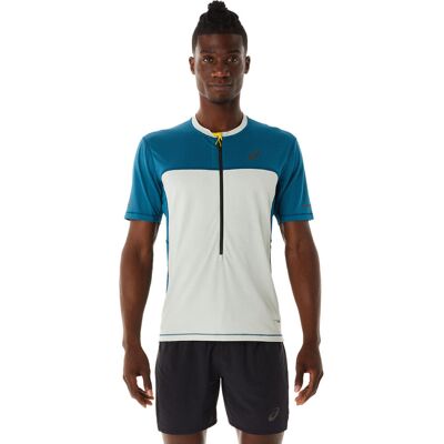 Asics Men's Fujitrail Short Sleeve Top Ink Teal/Light Sage XS Asics Men's Fujitrail Short Sleeve Top Ink Teal/Light Sage XS