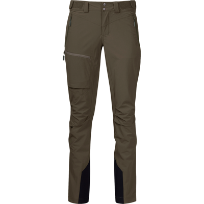 Bergans Women's Breheimen Softshell Pants Dark Green Mud L Bergans Women's Breheimen Softshell Pants Dark Green Mud L