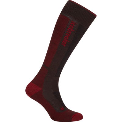 Icebreaker Men's Merino Ski+ Medium Bittersweet/Port/Black 47-49 Icebreaker Men's Merino Ski+ Medium Bittersweet/Port/Black 47-49