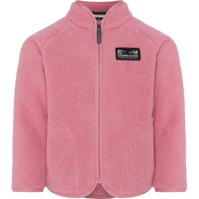 Didriksons Kids' Gibbs Full Zip 2 Heather Pink 120 Didriksons Kids' Gibbs Full Zip 2 Heather Pink 120