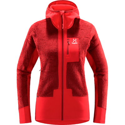 Haglöfs Women's ROC Spitz Mid Hood Corrosion/Poppy Red XS Haglöfs Women's ROC Spitz Mid Hood Corrosion/Poppy Red XS