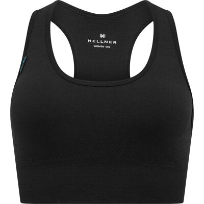 Hellner Women's Wool Tech Seamless Bra Black Beauty XL Hellner Women's Wool Tech Seamless Bra Black Beauty XL