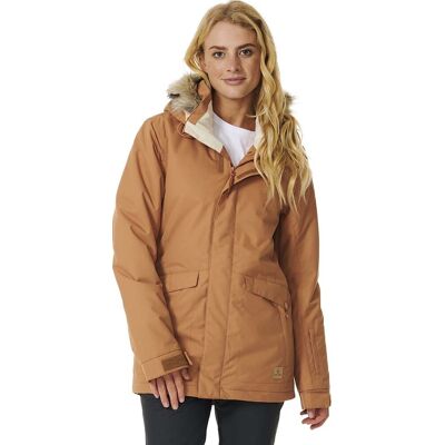 Rip Curl Women's Rider Parker Jacket Light Brown XS Rip Curl Women's Rider Parker Jacket Light Brown XS