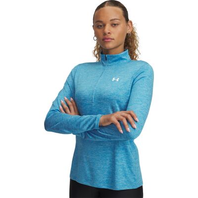 Under Armour Women's UA Tech™ Twist ½ Zip Ether Blue XS Under Armour Women's UA Tech™ Twist ½ Zip Ether Blue XS