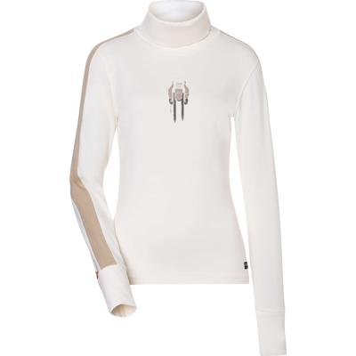 super.natural Women´s Racing Team Roll Neck Fresh White/w. Pepper/various XS super.natural Women´s Racing Team Roll Neck Fresh White/w. Pepper/various XS