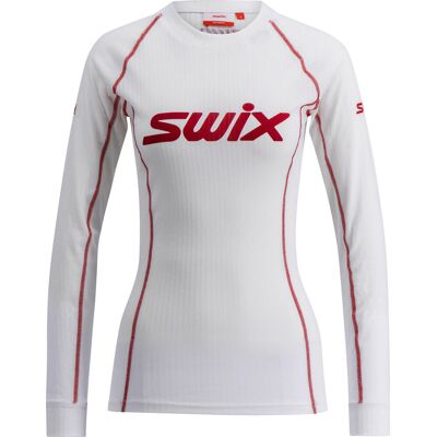 Swix Women's RaceX Classic Long Sleeve Bright White/ Red M Swix Women's RaceX Classic Long Sleeve Bright White/ Red M